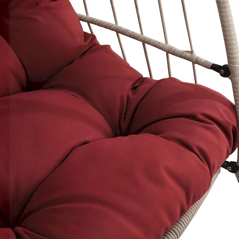 fauteuil suspendu en rotin pour jardin extérieur