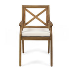 2 chaises de salle à manger avec coussins