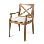 2 chaises de salle à manger avec coussins