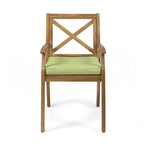 2 chaises de salle à manger avec coussins