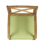 2 chaises de salle à manger avec coussins