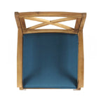 2 chaises de salle à manger avec coussins