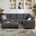 Canapé d'angle réversible de 102,56 po de largeur avec siège d'angle et banquette extensible