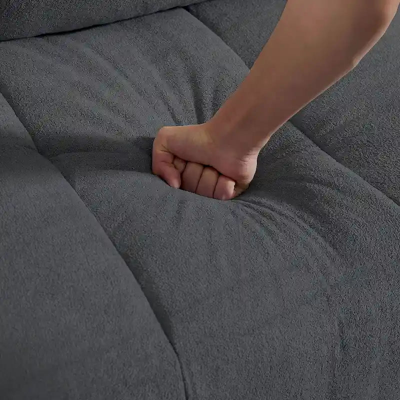 Canapé d'angle réversible de 102,56 po de largeur avec siège d'angle et banquette extensible