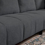 Canapé d'angle réversible de 102,56 po de largeur avec siège d'angle et banquette extensible