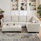 Canapé d'angle réversible de 102,56 po de largeur avec siège d'angle et banquette extensible