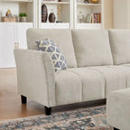 Canapé d'angle réversible de 102,56 po de largeur avec siège d'angle et banquette extensible