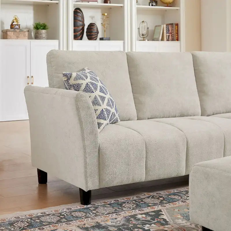Canapé d'angle réversible de 102,56 po de largeur avec siège d'angle et banquette extensible