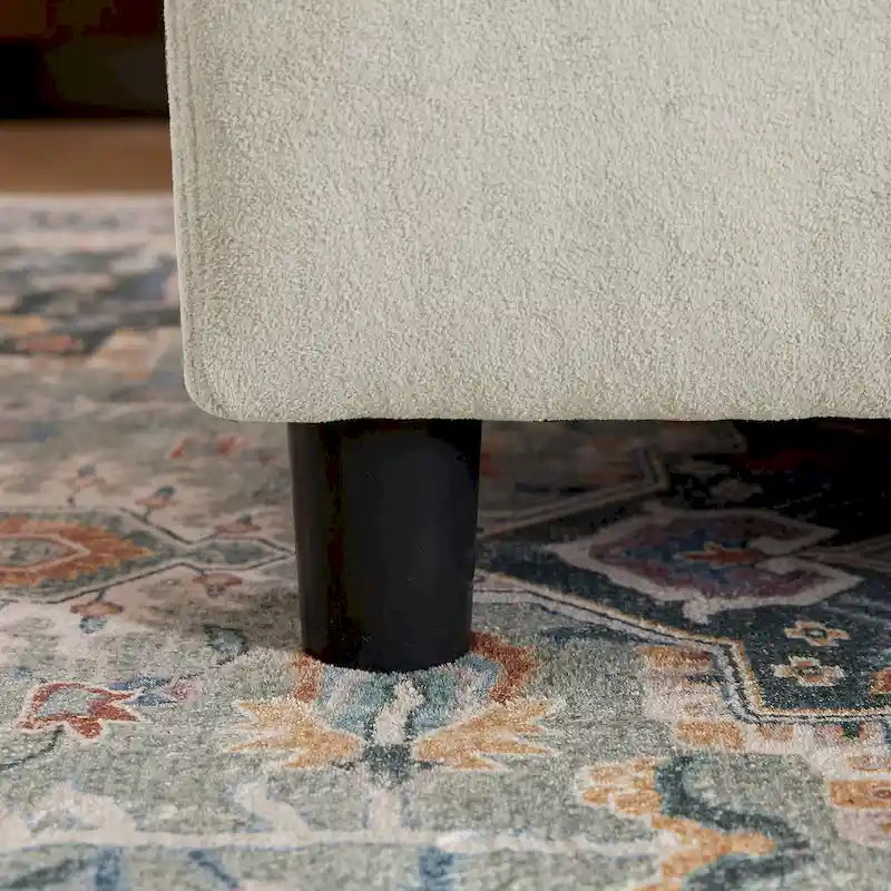 Canapé d'angle réversible de 102,56 po de largeur avec siège d'angle et banquette extensible