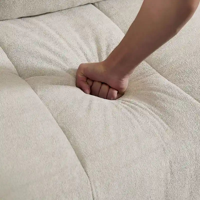 Canapé d'angle réversible de 102,56 po de largeur avec siège d'angle et banquette extensible