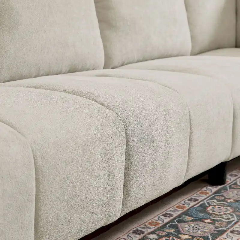 Canapé d'angle réversible de 102,56 po de largeur avec siège d'angle et banquette extensible