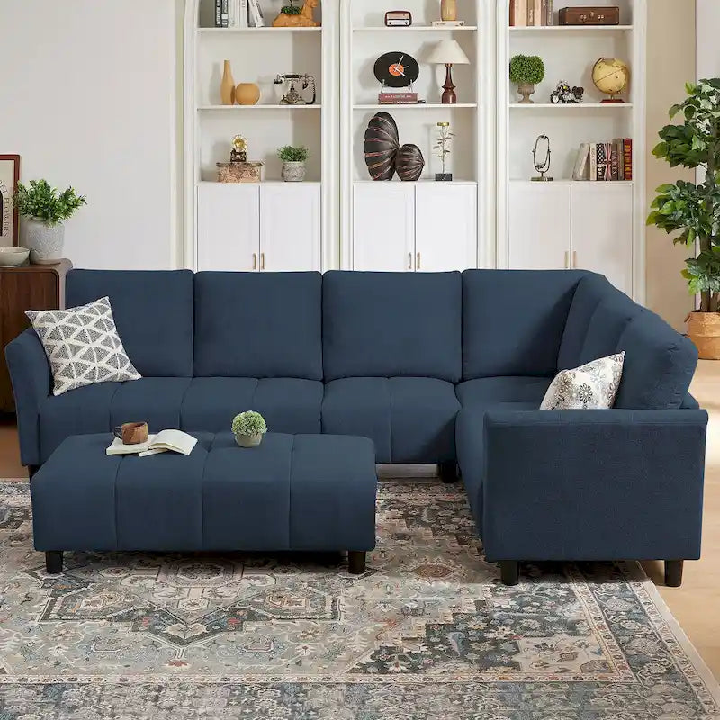 Canapé d'angle réversible de 102,56 po de largeur avec siège d'angle et banquette extensible