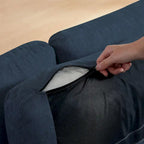 Canapé d'angle réversible de 102,56 po de largeur avec siège d'angle et banquette extensible