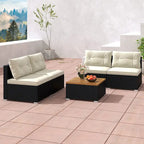 Ensemble de canapés de conversation en rotin Gymax 5 pièces pour patio, mobilier d'extérieur avec