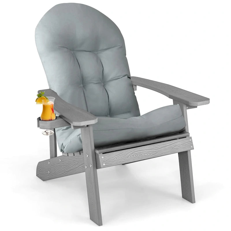 Fauteuil Adirondack Costway HIPS avec porte-gobelet - Voir les détails