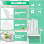Fauteuil Adirondack Costway HIPS avec porte-gobelet - Voir les détails