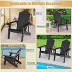 Fauteuil Adirondack Costway HIPS avec porte-gobelet - Voir les détails