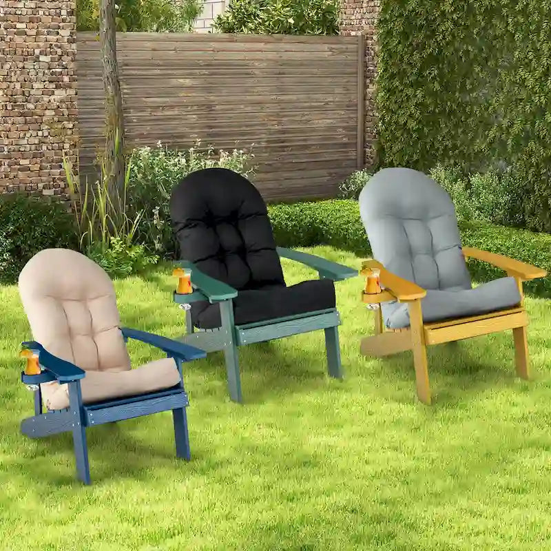 Fauteuil Adirondack Costway HIPS avec porte-gobelet - Voir les détails