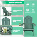 Fauteuil Adirondack Costway HIPS avec porte-gobelet - Voir les détails