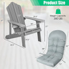 Fauteuil Adirondack Costway HIPS avec porte-gobelet - Voir les détails