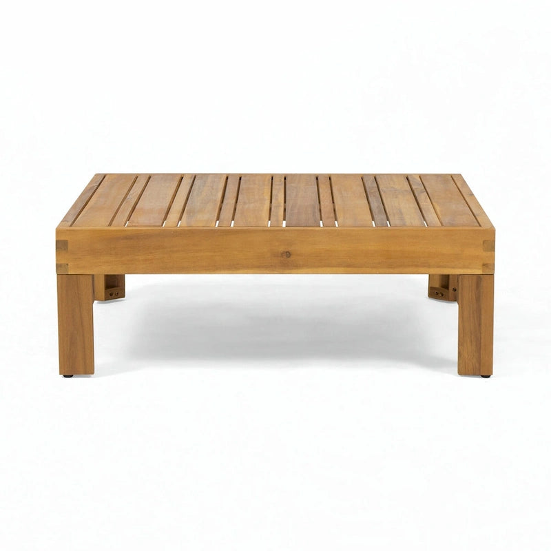 Ensemble de canapé d'extérieur 3 pièces avec table basse, bleu