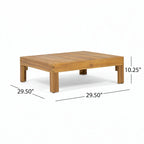 Ensemble de canapé d'extérieur 3 pièces avec table basse, bleu
