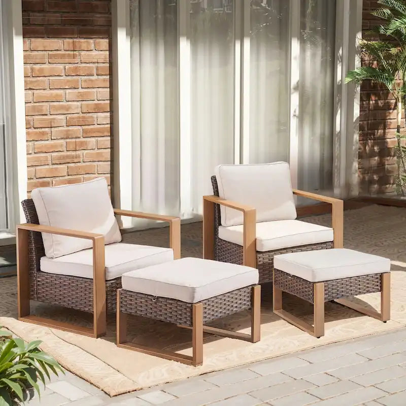 Chaise de jardin avec coussin épais