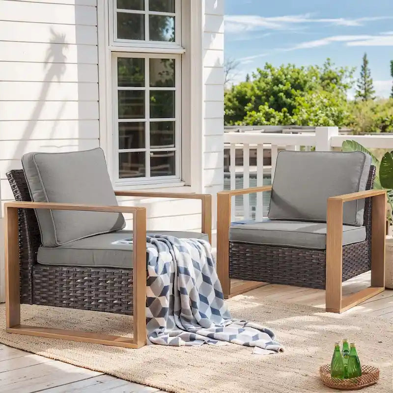 Chaise de jardin avec coussin épais