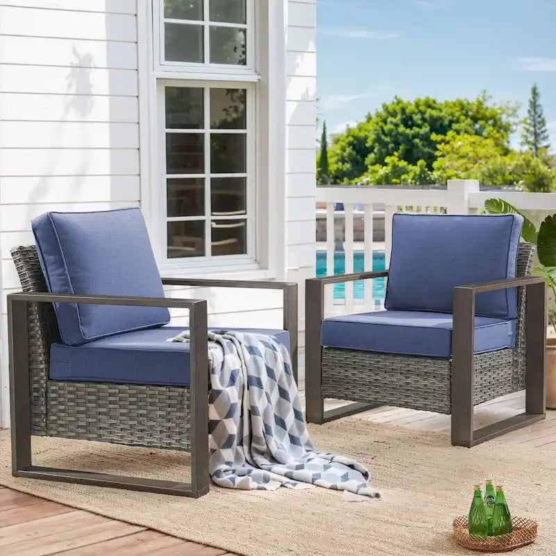 Chaise de jardin avec coussin épais