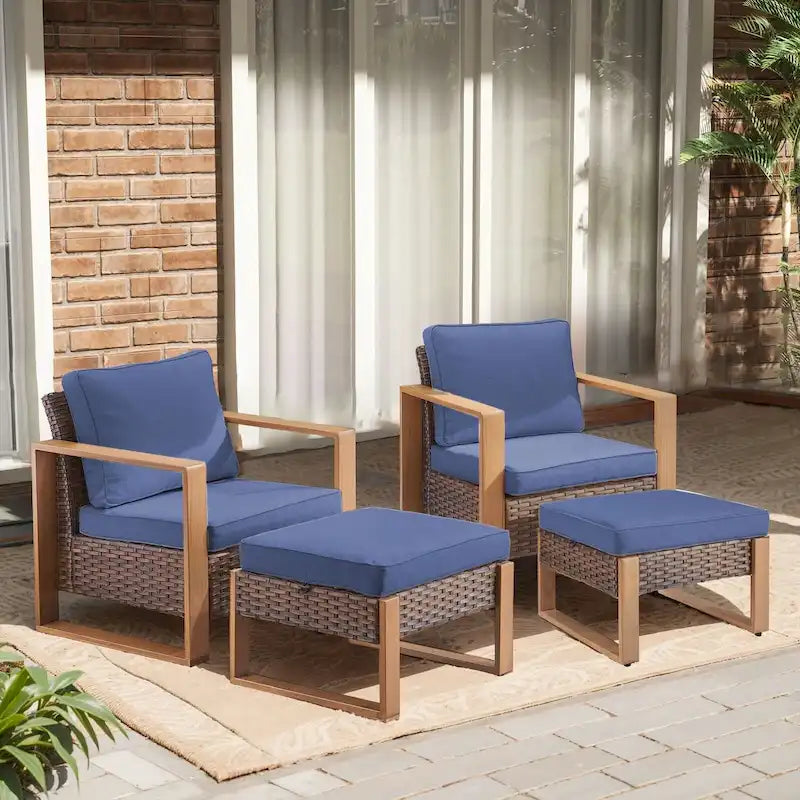 Chaise de jardin avec coussin épais