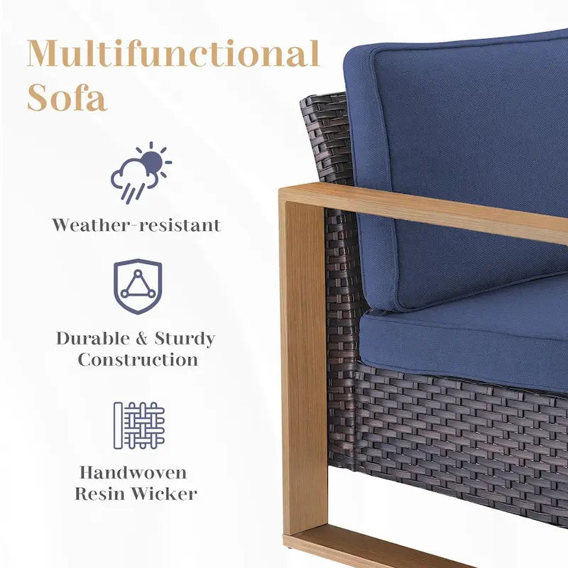 Chaise de jardin avec coussin épais