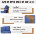 Chaise de jardin avec coussin épais