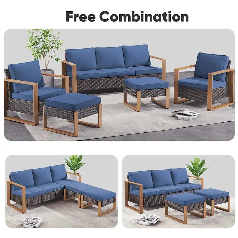Chaise de jardin avec coussin épais