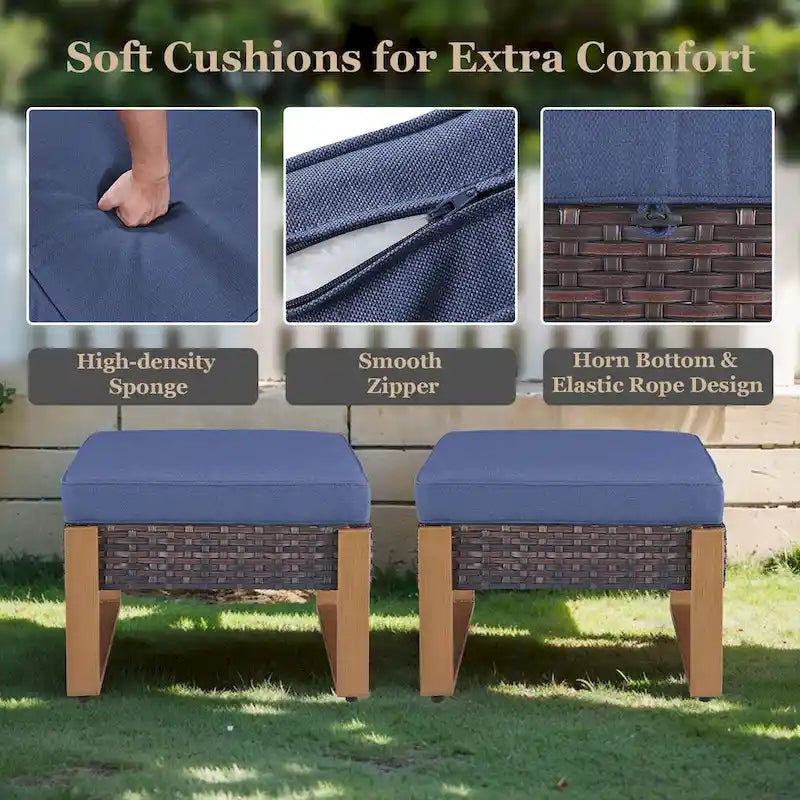 Chaise de jardin avec coussin épais