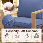 Chaise de jardin avec coussin épais