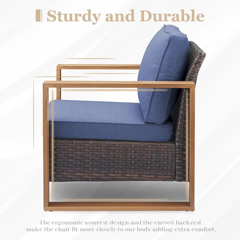 Chaise de jardin avec coussin épais
