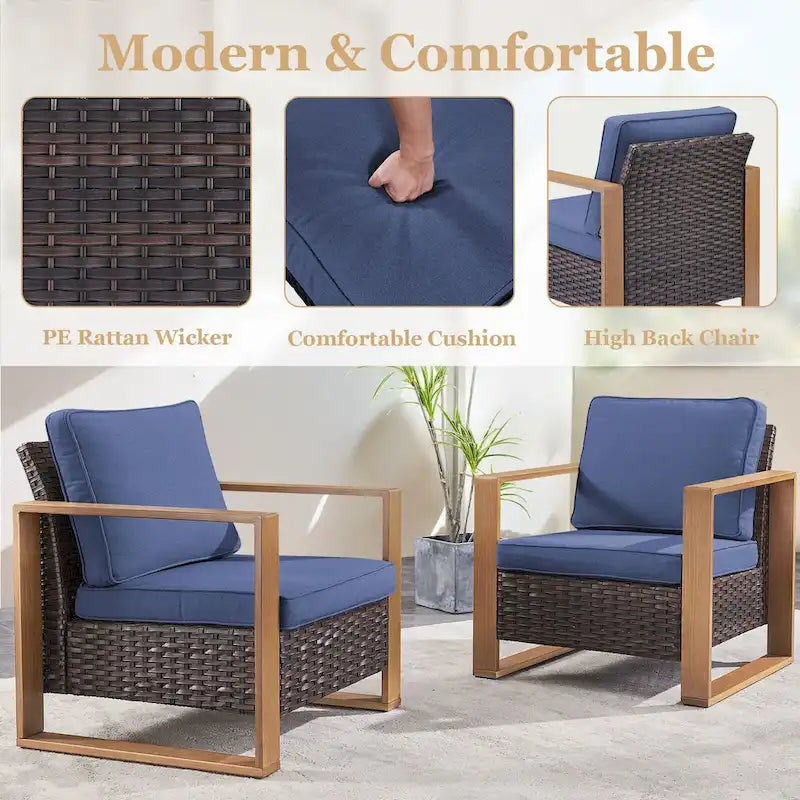 Chaise de jardin avec coussin épais