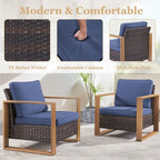 Chaise de jardin avec coussin épais