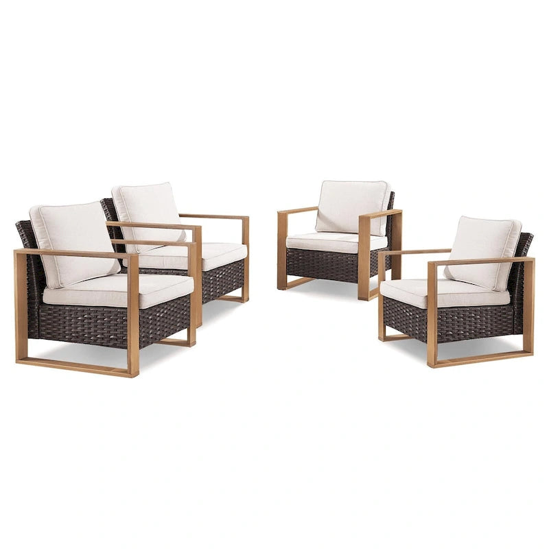 Chaise de jardin avec coussin épais