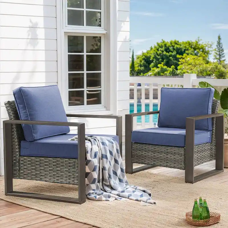 Chaise de jardin avec coussin épais