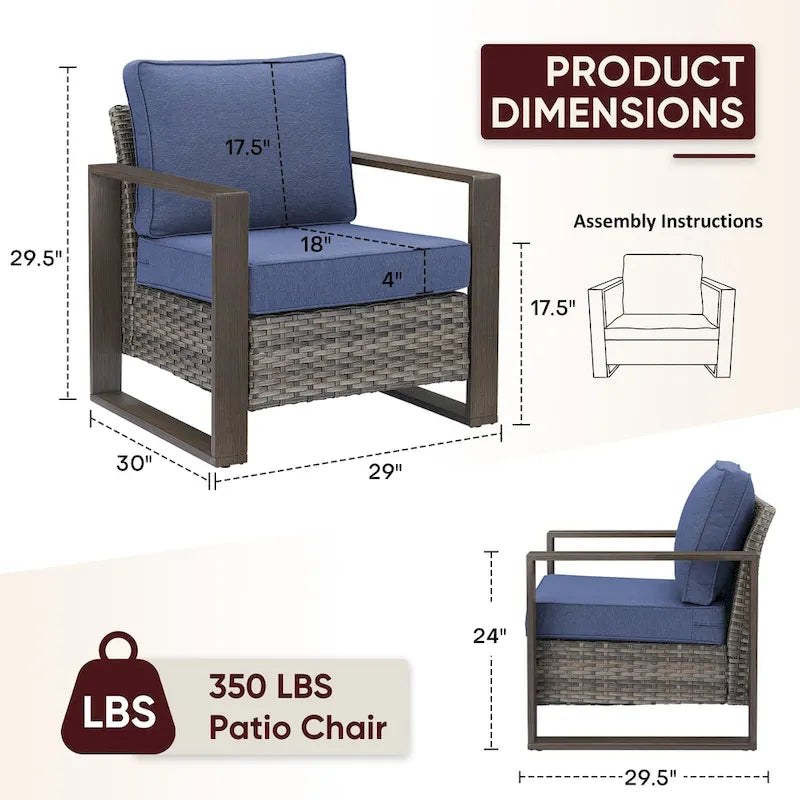 Chaise de jardin avec coussin épais