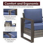 Chaise de jardin avec coussin épais