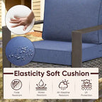 Chaise de jardin avec coussin épais