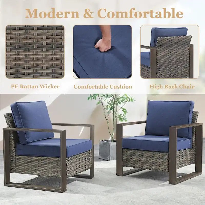 Chaise de jardin avec coussin épais