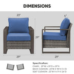 Chaise de jardin avec coussin épais