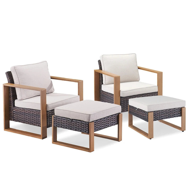 Chaise de jardin avec coussin épais