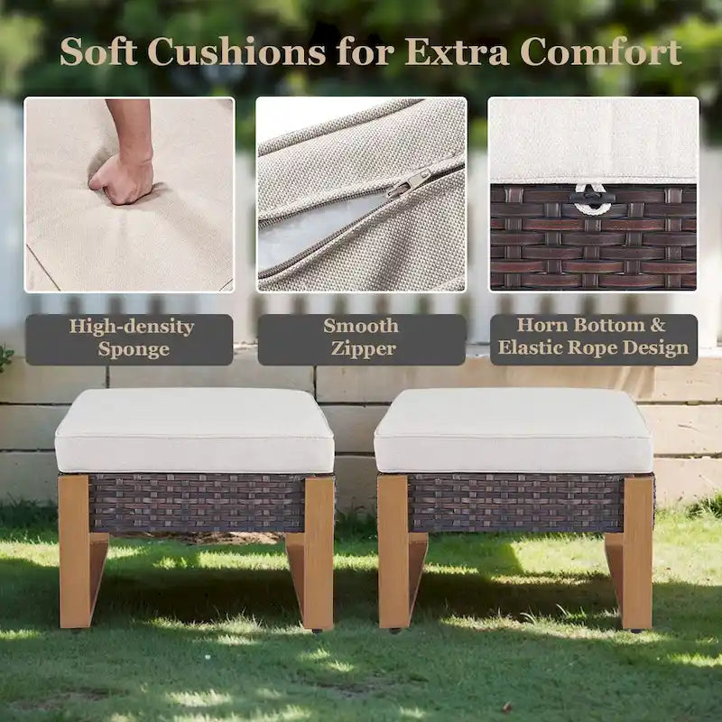 Chaise de jardin avec coussin épais