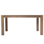 Ensemble de salle à manger d'extérieur 7 pièces en bois d'acacia avec table rectangulaire et 6 chaises rembourrées