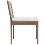 Ensemble de salle à manger d'extérieur 7 pièces en bois d'acacia avec table rectangulaire et 6 chaises rembourrées