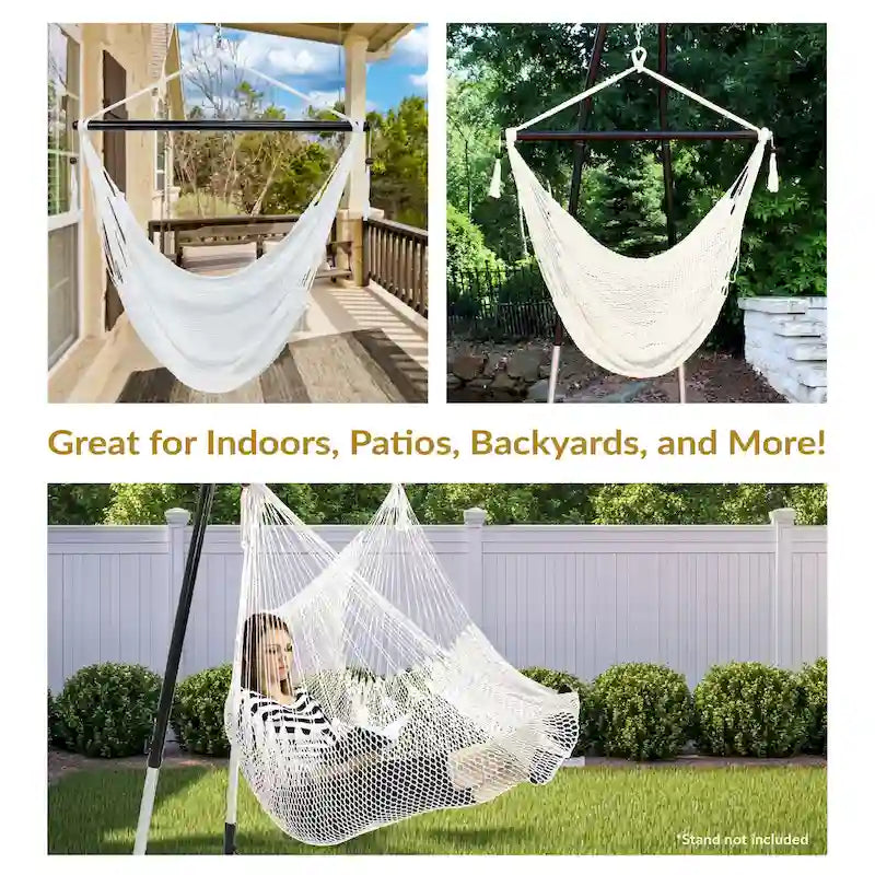 Fauteuil hamac suspendu Sunnydaze Caribbean XL